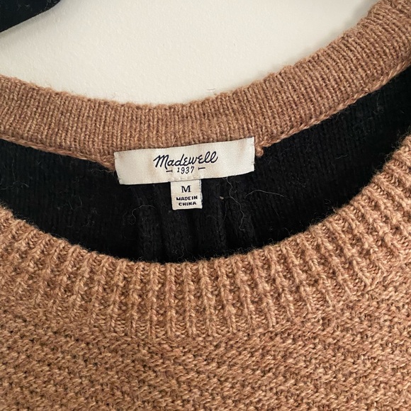 Madewell Backzip Pullover Sweater in Color Block - Picture 4 of 6